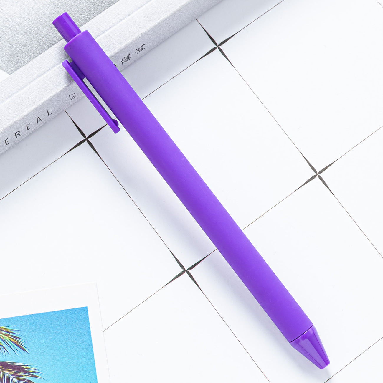 Whoelsale Candy Color Press Plastic Pen Gift Office Tools Teacher Gift